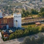 Bloemfabriek luchtfoto
