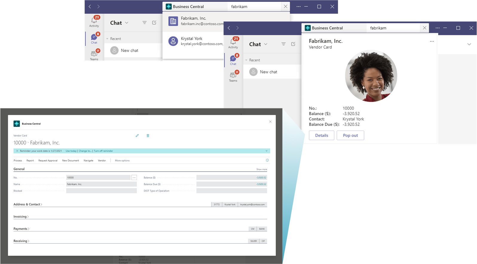Business Central visible in Microsoft Teams | VanRoey.be