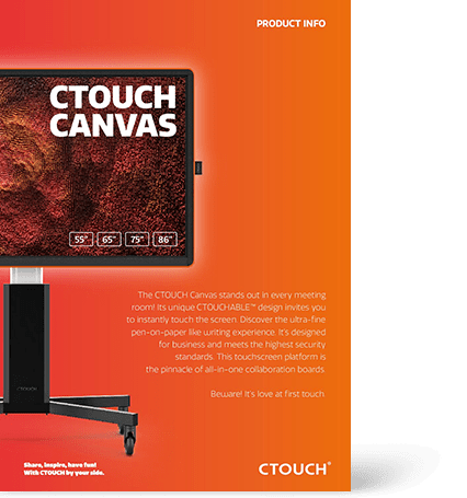 CTOUCH Canvas Brochure | VanRoey.be