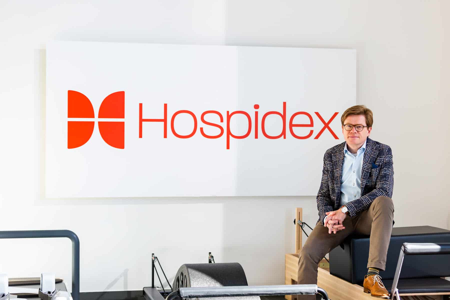 Francis Gielen pour le logo de Hospidex