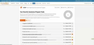 KnowBe4 Security Awareness - Program tasks | VanRoey.be