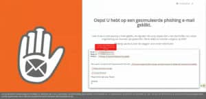 KnowBe4 Security Awareness - Example Phishing | VanRoey.be